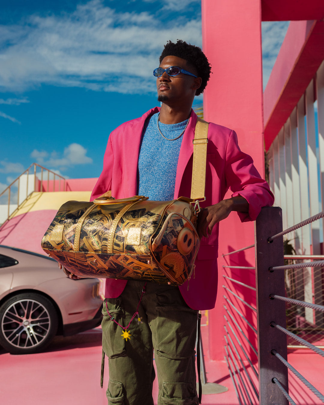 SPRAYGROUND Squid Game Collab Piggy Bank Duffle — product image 2