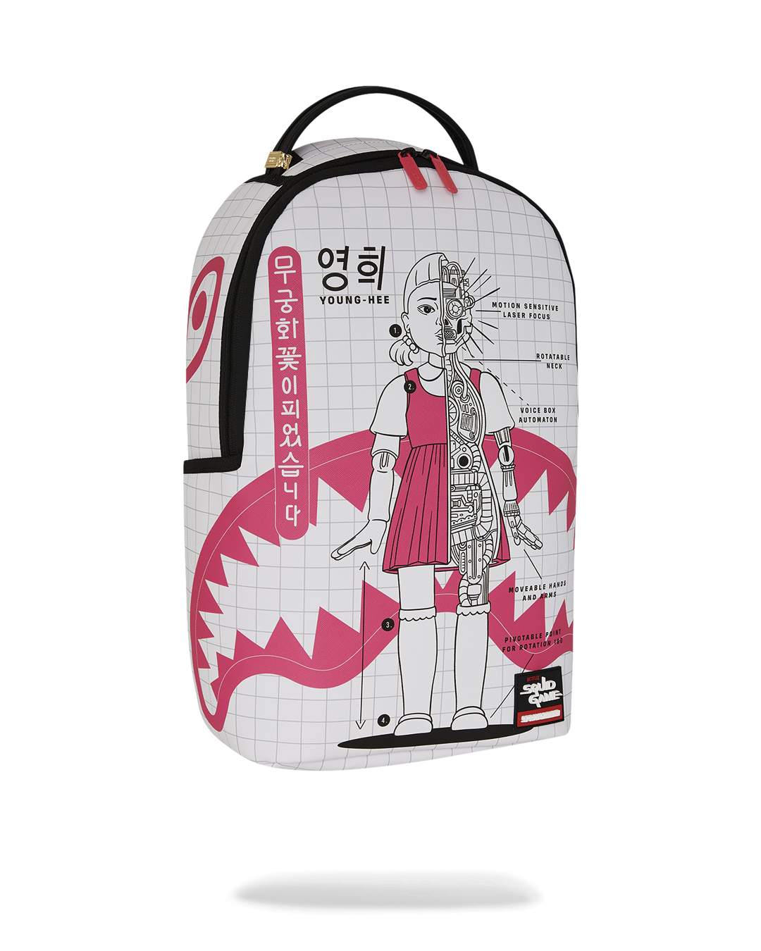 SPRAYGROUND Squid Game Collab Robot Girl Backpack — product image 3