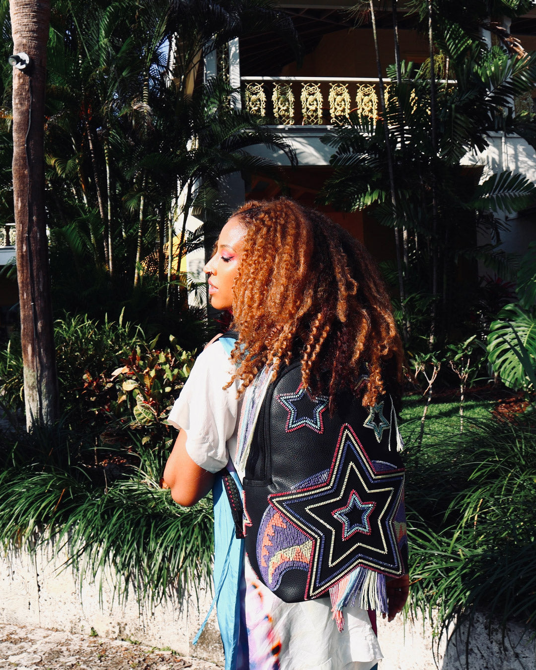 SPRAYGROUND Star Racer A.I.7 Sandflower Collab Beaded Backpack — product image 10