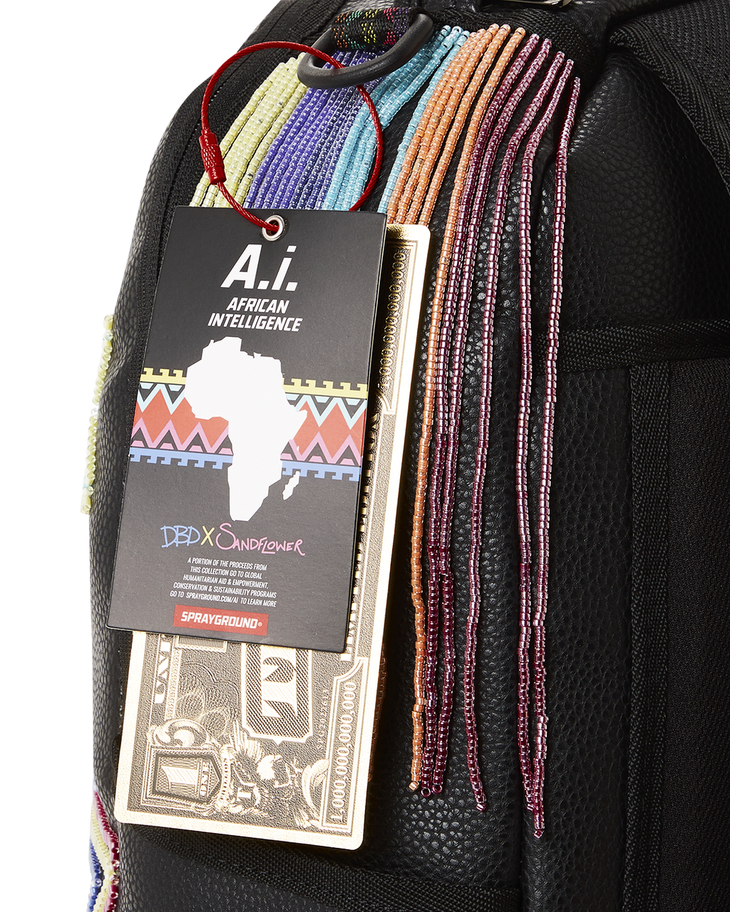 SPRAYGROUND Star Racer A.I.7 Sandflower Collab Beaded Backpack — product image 24