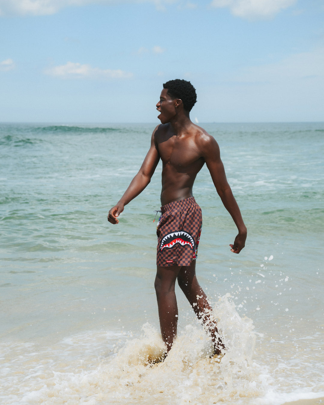 SPRAYGROUND Sticker Crew Swim Shorts — product image 2