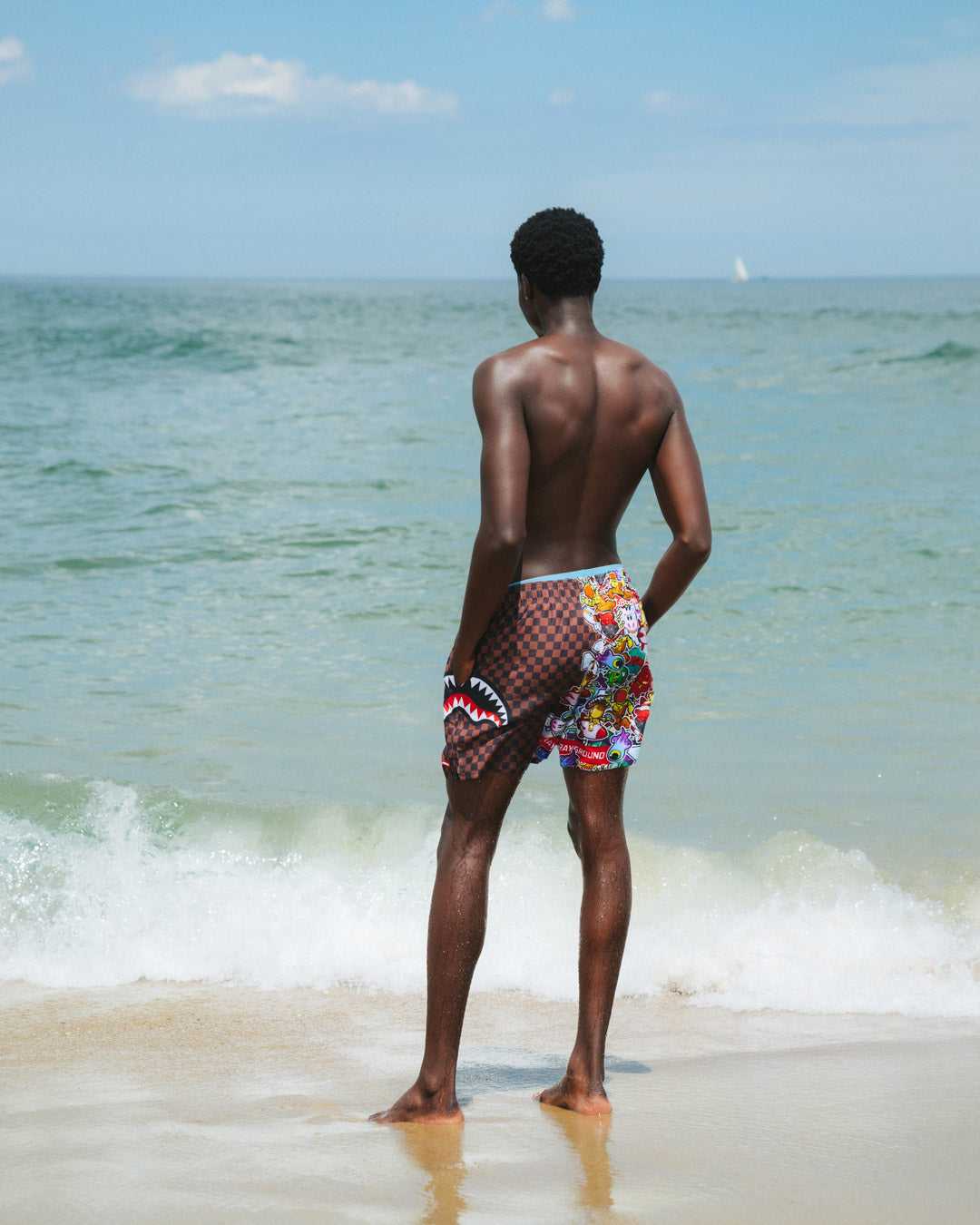 SPRAYGROUND Sticker Crew Swim Shorts — product image 4