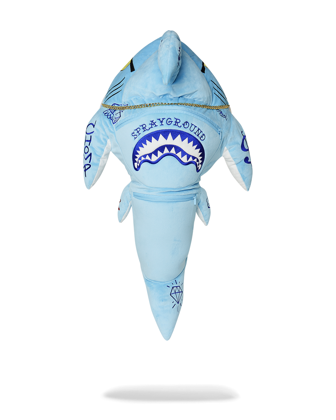SPRAYGROUND Stuffed Savage Hoody Backpack Shark — product image 1