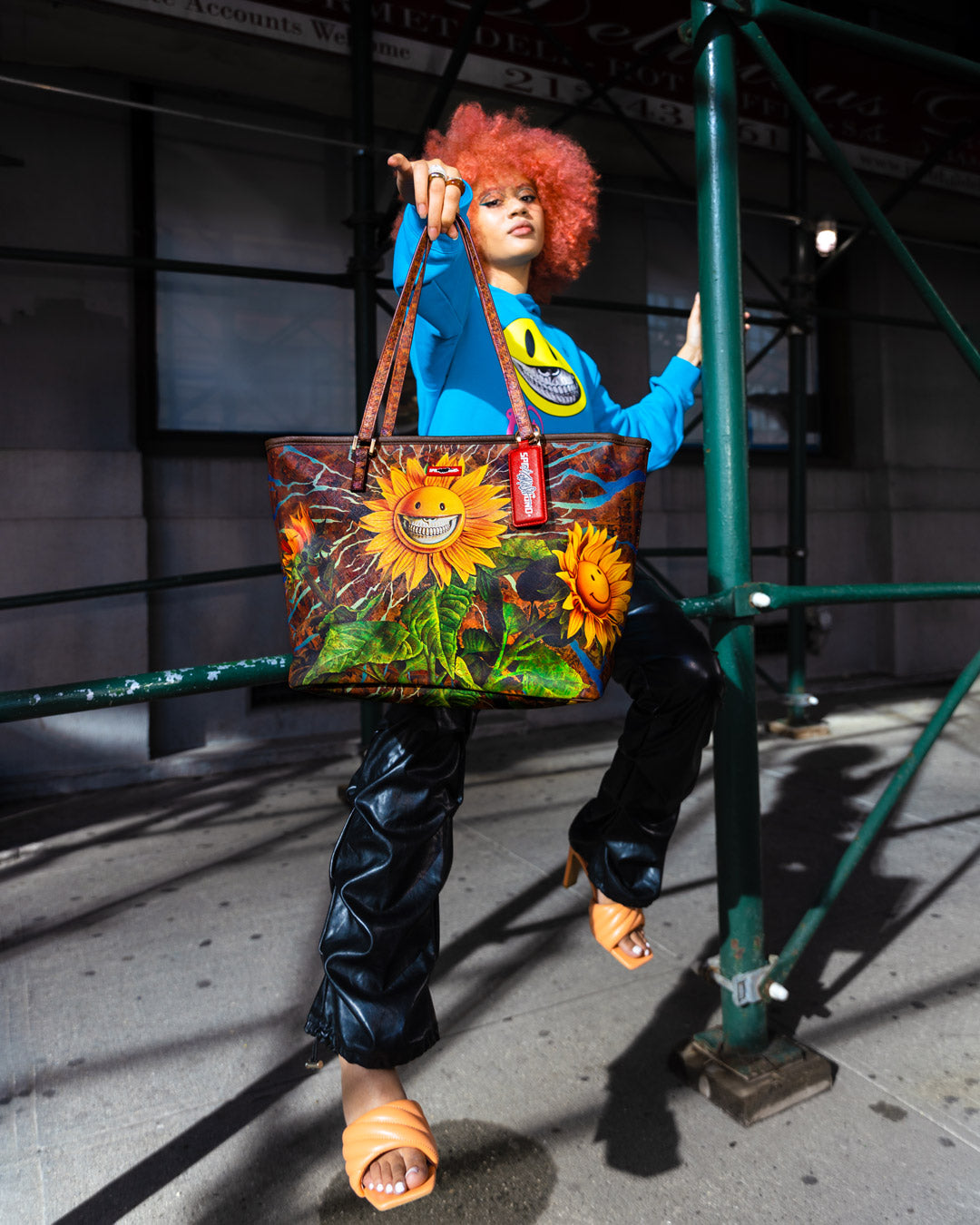 SPRAYGROUND Sunflower Grin Ron English Collab Tote — product image 4