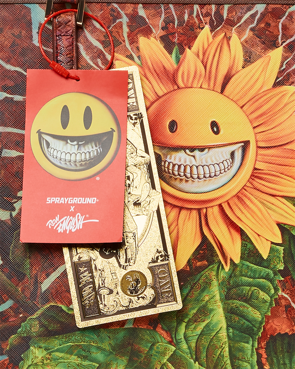 SPRAYGROUND Sunflower Grin Ron English Collab Tote — product image 12